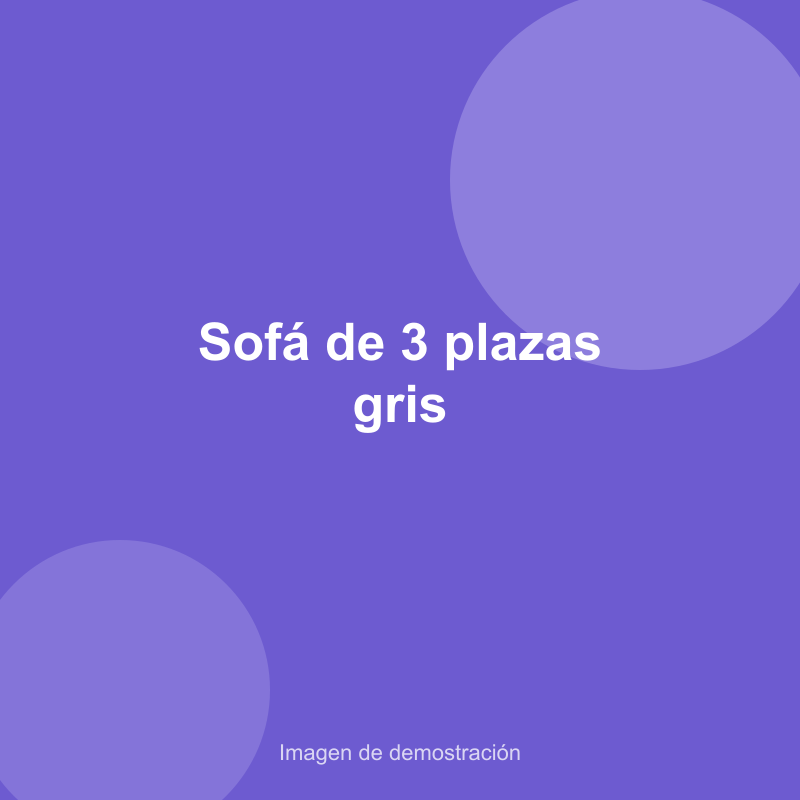 Sofá de 3 plazas gris