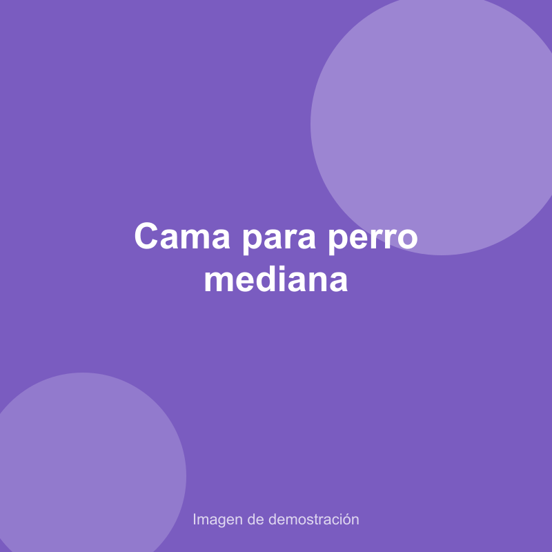 Cama para perro mediana
