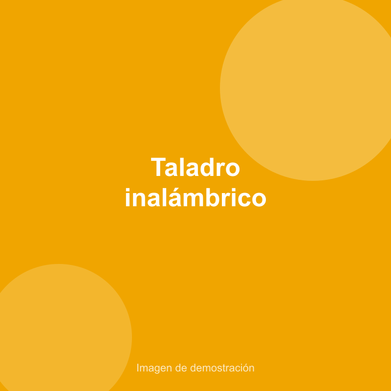 Taladro inalámbrico