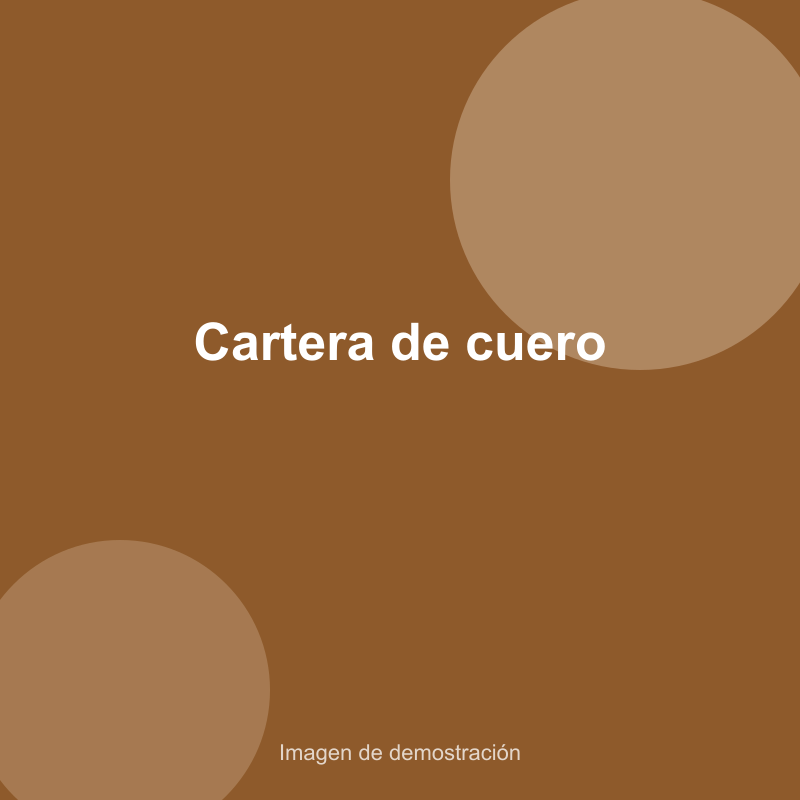 Cartera de cuero