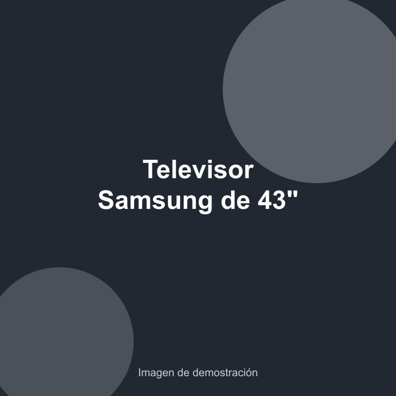 Televisor Samsung de 43"