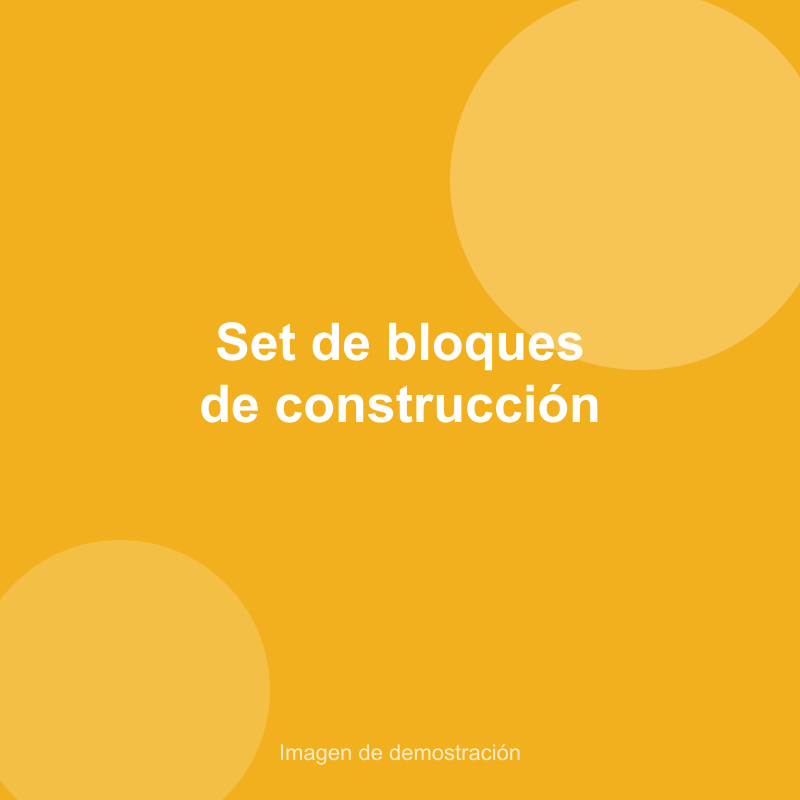 Set de bloques de construcción