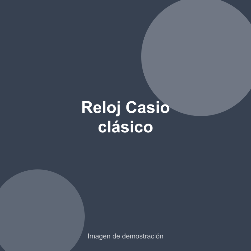 Reloj Casio clásico