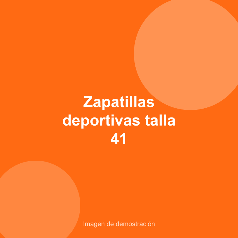Zapatillas deportivas talla 41